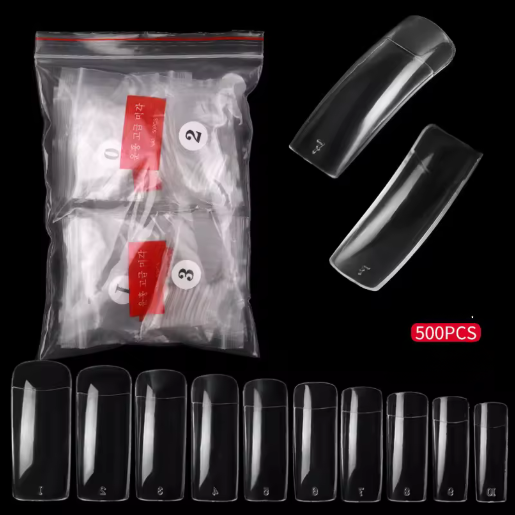 Gemini Nail Tips | Clear Full Well Tips – Gemini Cosmetics