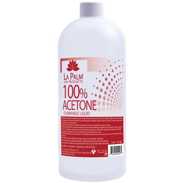 Acetone Nail Polish Remover 100% Pure Acetone La Palm 1 Gallon