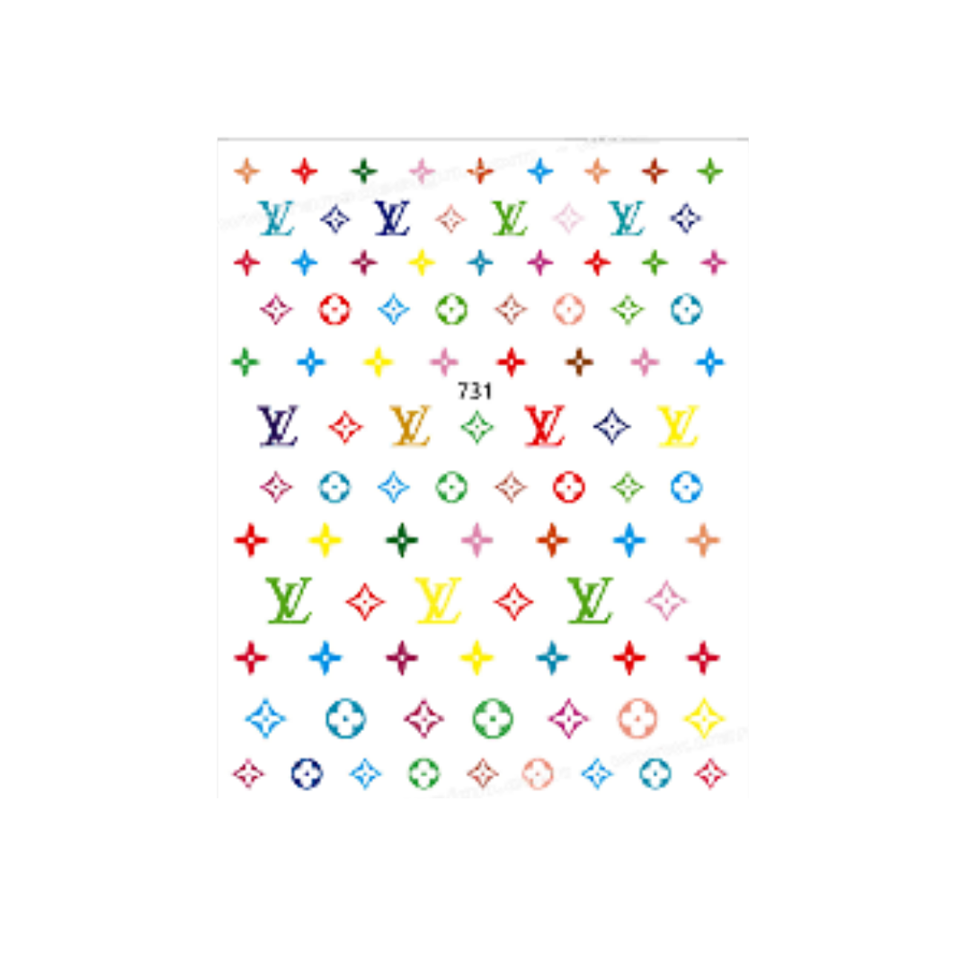 LV Colorful 3  Designer Stickers – Gemini Cosmetics